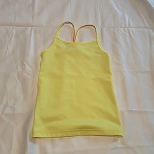 Ivivva girls size 6 yellow tank